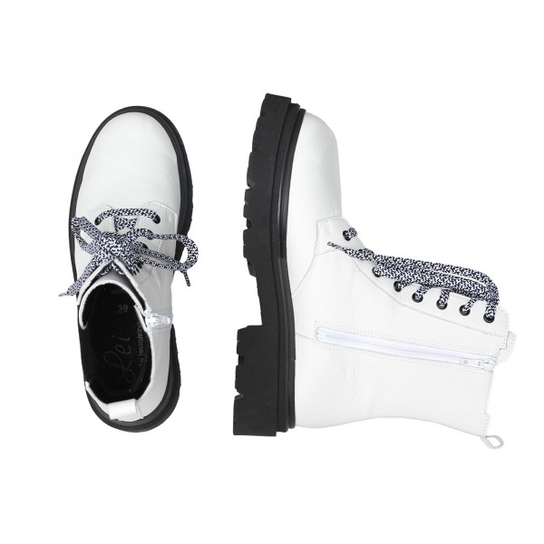 Lei By Tessamino Damenstiefel Frizzi weiss/schwarz Online Outlet