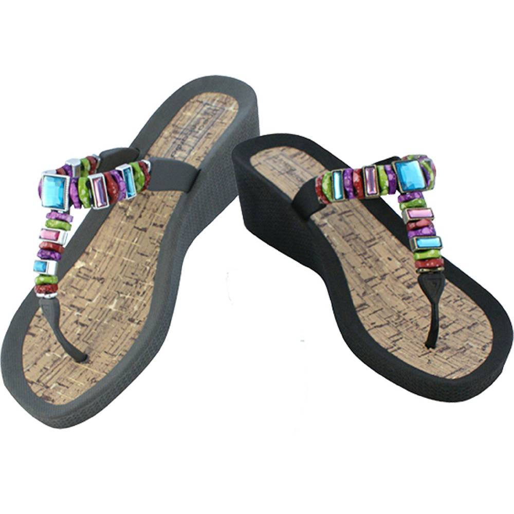 Beachandstreet Poolschuhe Malibu Zehengreifer mit Keilabsatz Bis zu 50% Rabatt