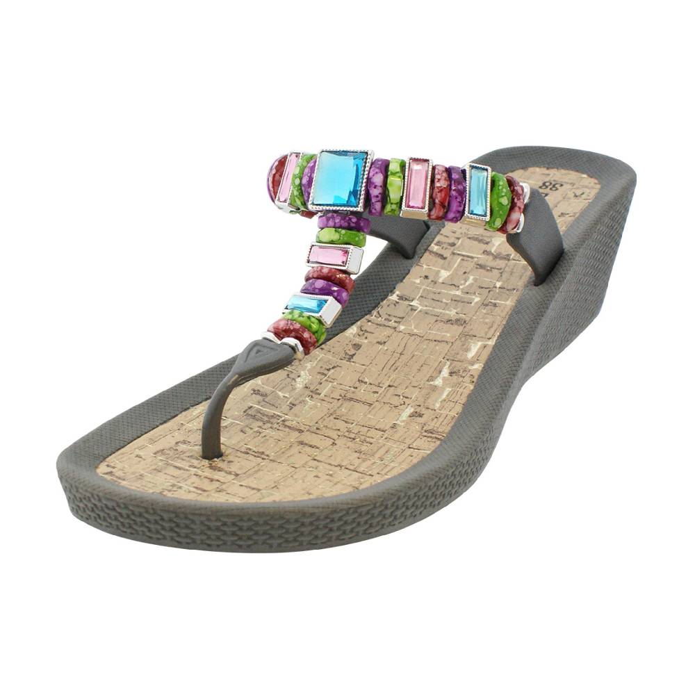 Beachandstreet Poolschuhe Malibu Zehengreifer mit Keilabsatz Bis zu 50% Rabatt
