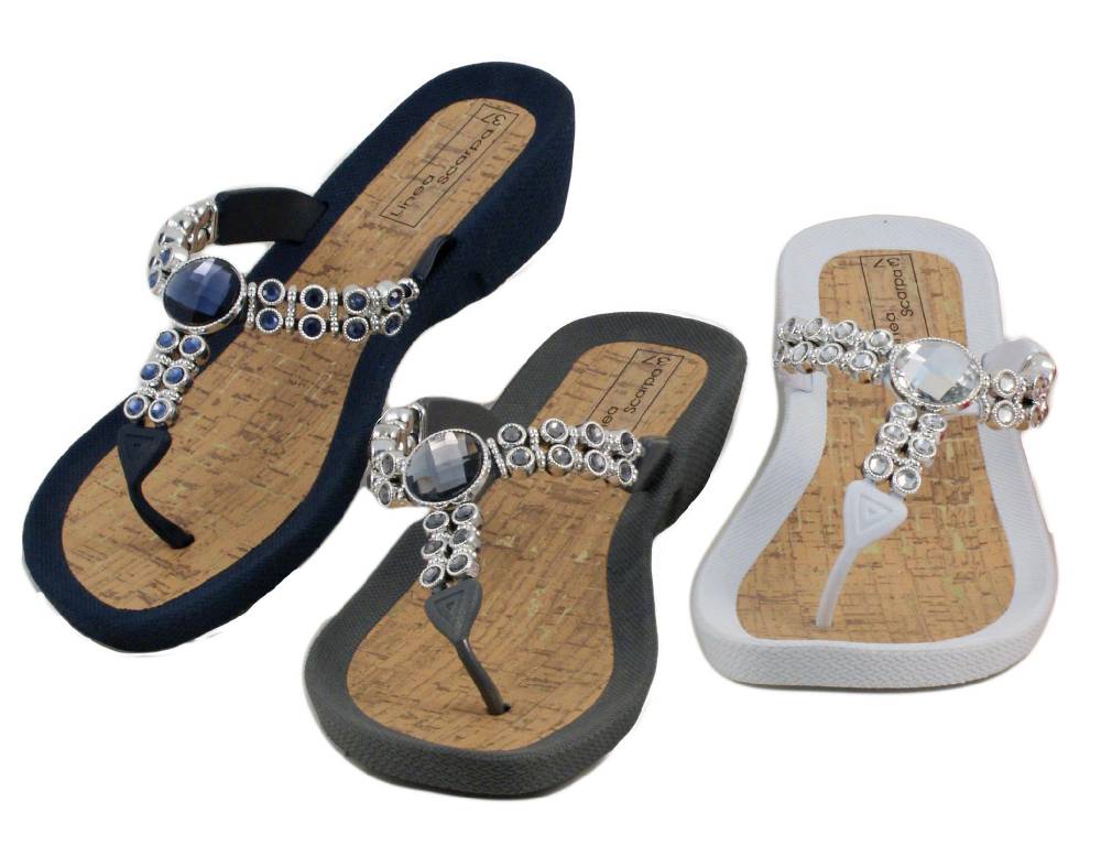 Beachandstreet Badeschuhe Damen • Soria • Zehentrenner mit kleinem Keilabsatz Bis zu 60% Rabatt