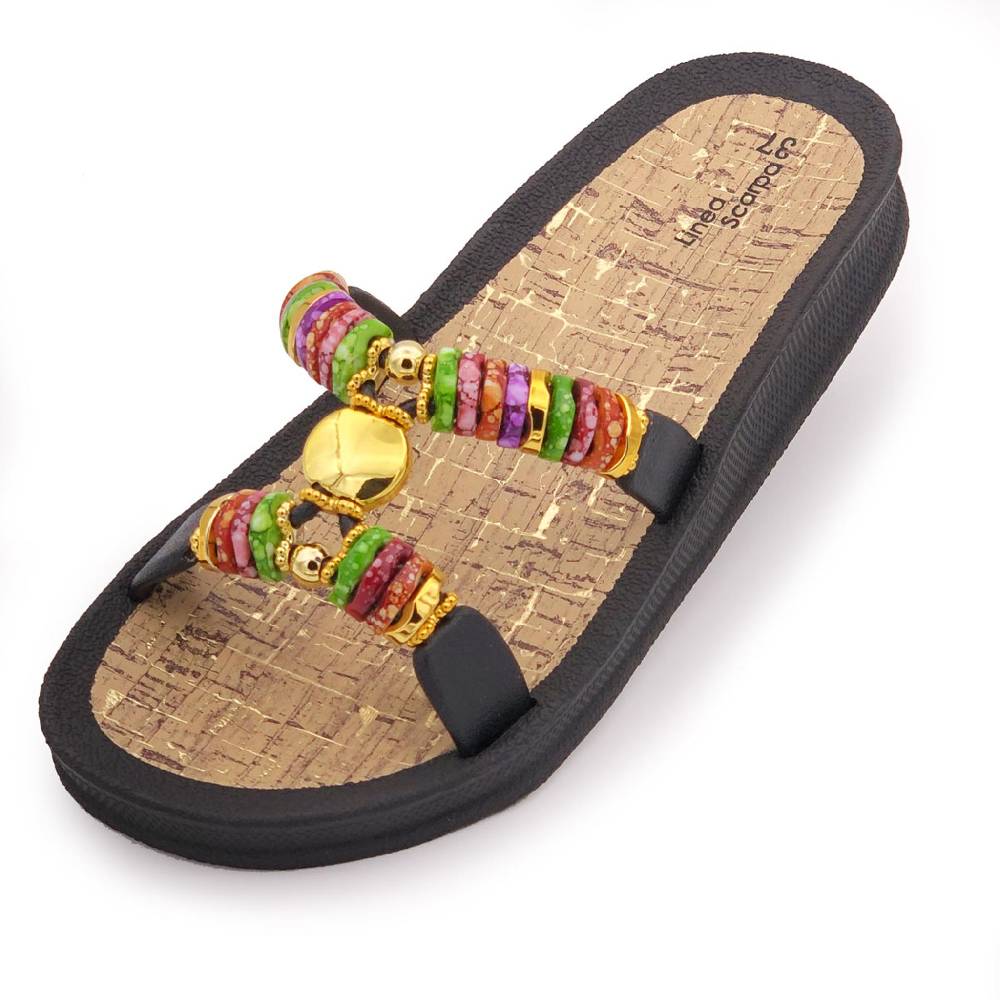 Beachandstreet Badeschuhe Damen • Rhodos • Badepantolette für Frauen mit H-Oberteil Rabatte dieses Monats