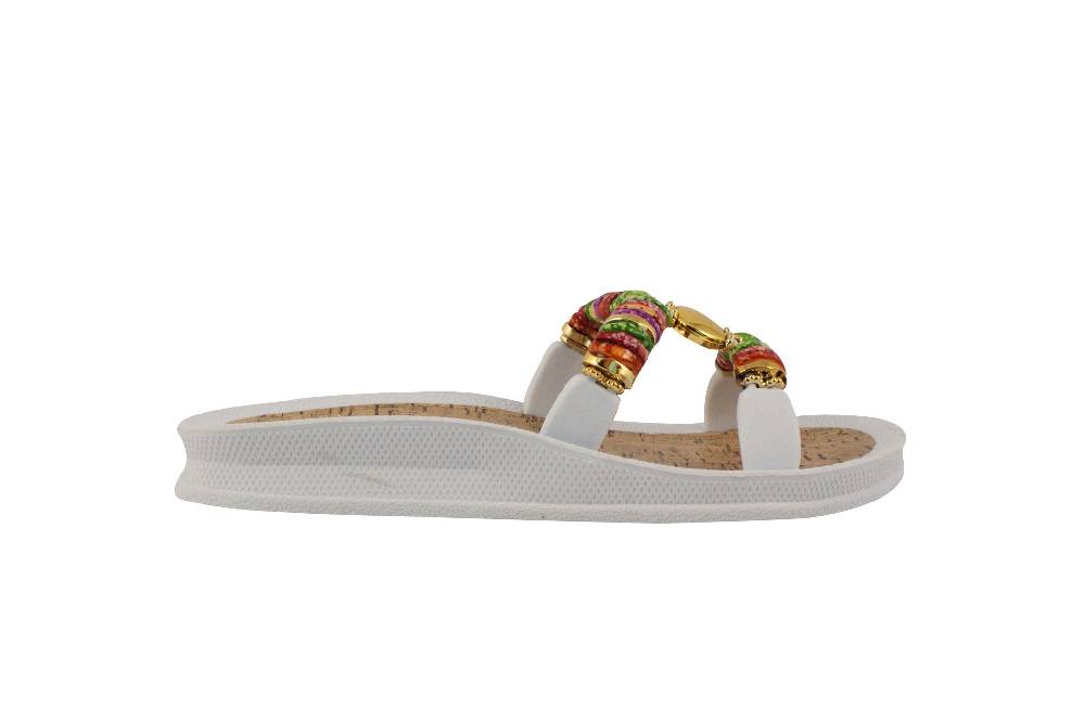 Beachandstreet Badeschuhe Damen • Rhodos • Badepantolette für Frauen mit H-Oberteil Rabatte dieses Monats