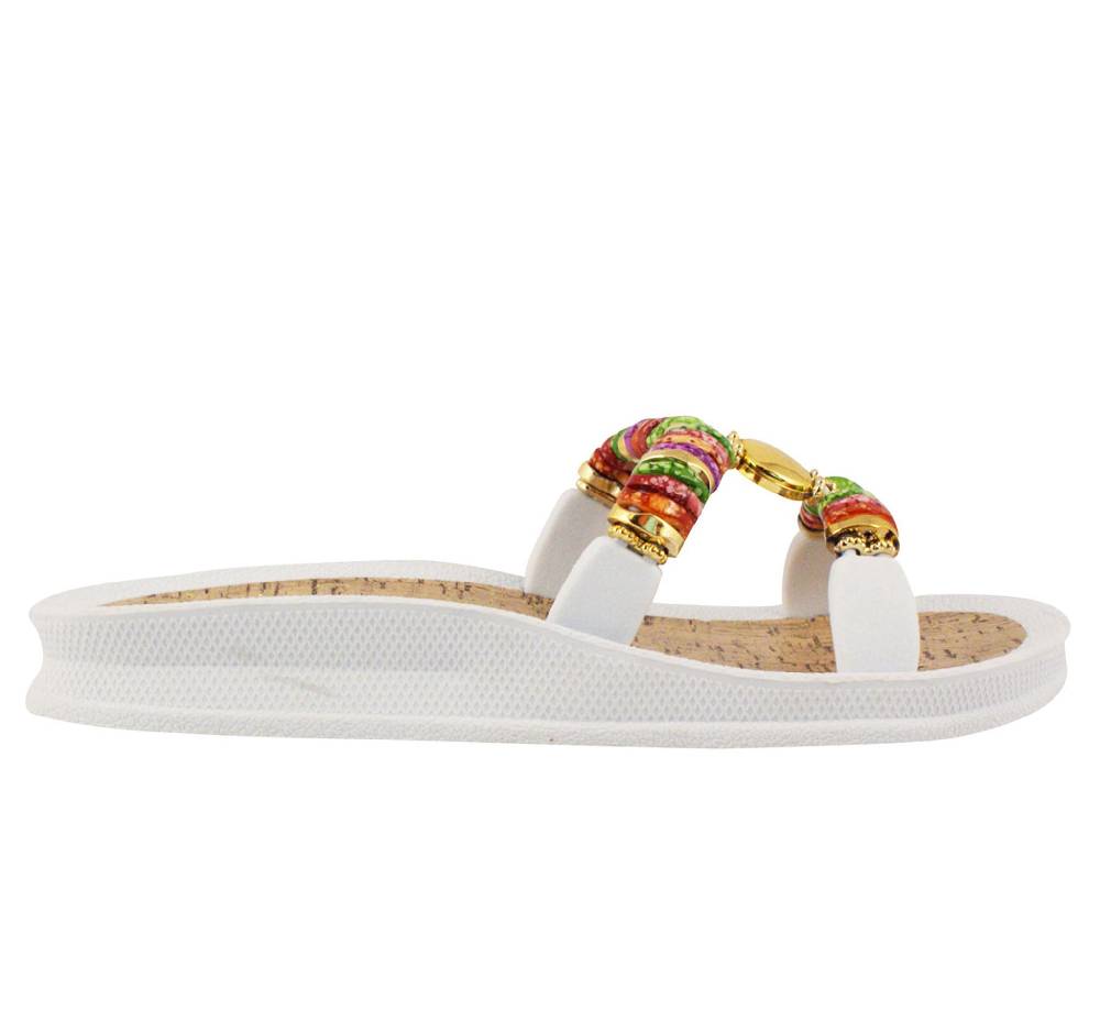 Beachandstreet Badeschuhe Damen • Rhodos • Badepantolette für Frauen mit H-Oberteil Rabatte dieses Monats