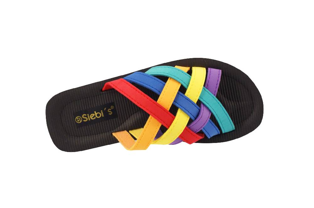 Beachandstreet Badeschuhe Damen • Beach multi • leichte Badepantolette • fällt klein aus • Größe 37 Günstiger Verkauf