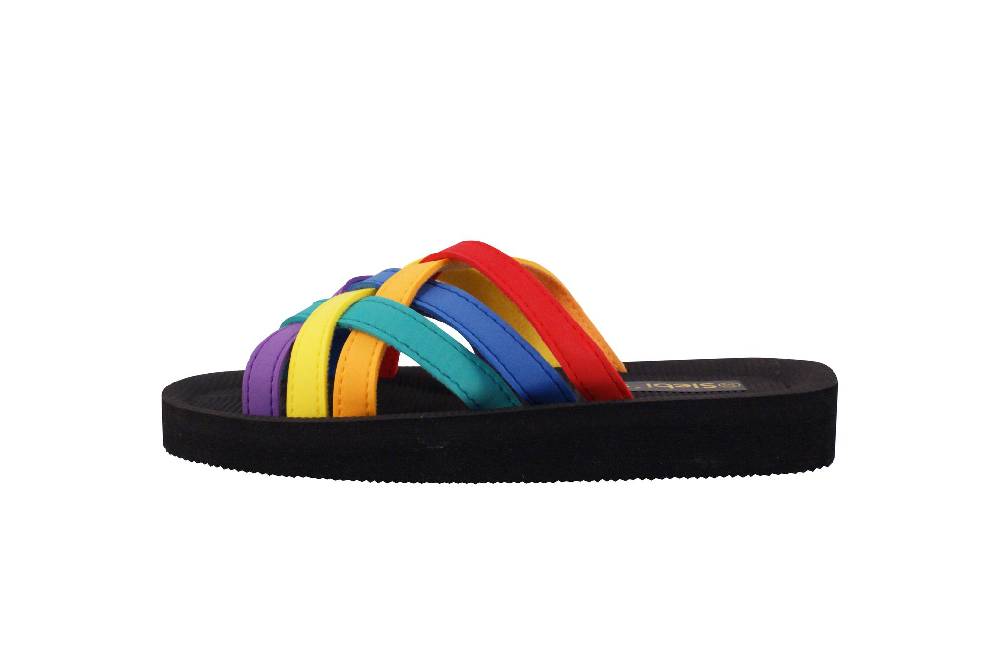 Beachandstreet Badeschuhe Damen • Beach multi • leichte Badepantolette • fällt klein aus • Größe 37 Günstiger Verkauf