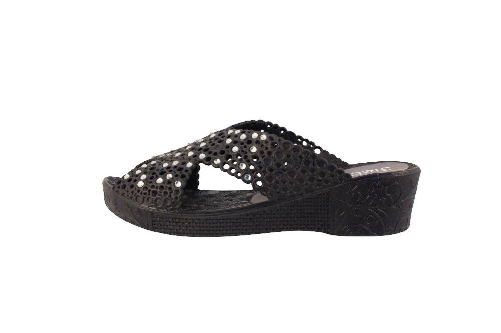 Beachandstreet Badeschuhe Damen Thira mit Strass und Keilabsatz Fabrik Onlineshop