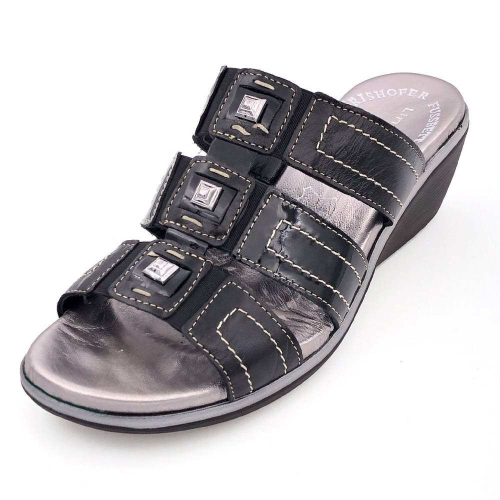 Beachandstreet Modische Fussbettsandale "Greta F" - made in Italy Fabrikpreis