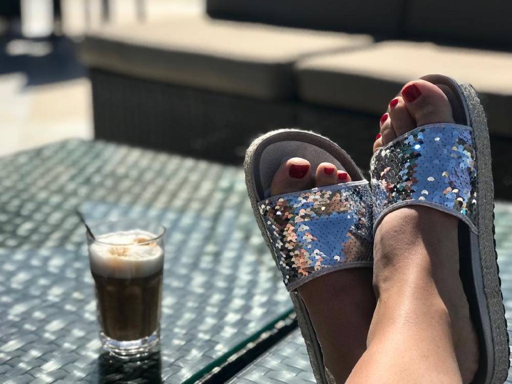 Beachandstreet Sommersandale Lucca mit Plateausohle (38 EU, schwarz) Großer Ausverkauf