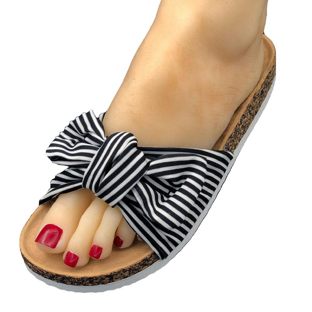 Beachandstreet Sylt - Wellness Pantolette Damen mit Fussbett von Linea Scarpa Flash Sale