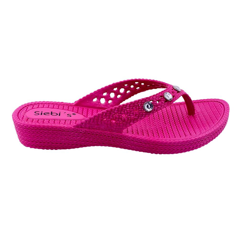 Beachandstreet Siebi's Poolschuhe Frauen - Rab - in Flechtoptik und knalligem Pink - fällt klein aus Online Shopping