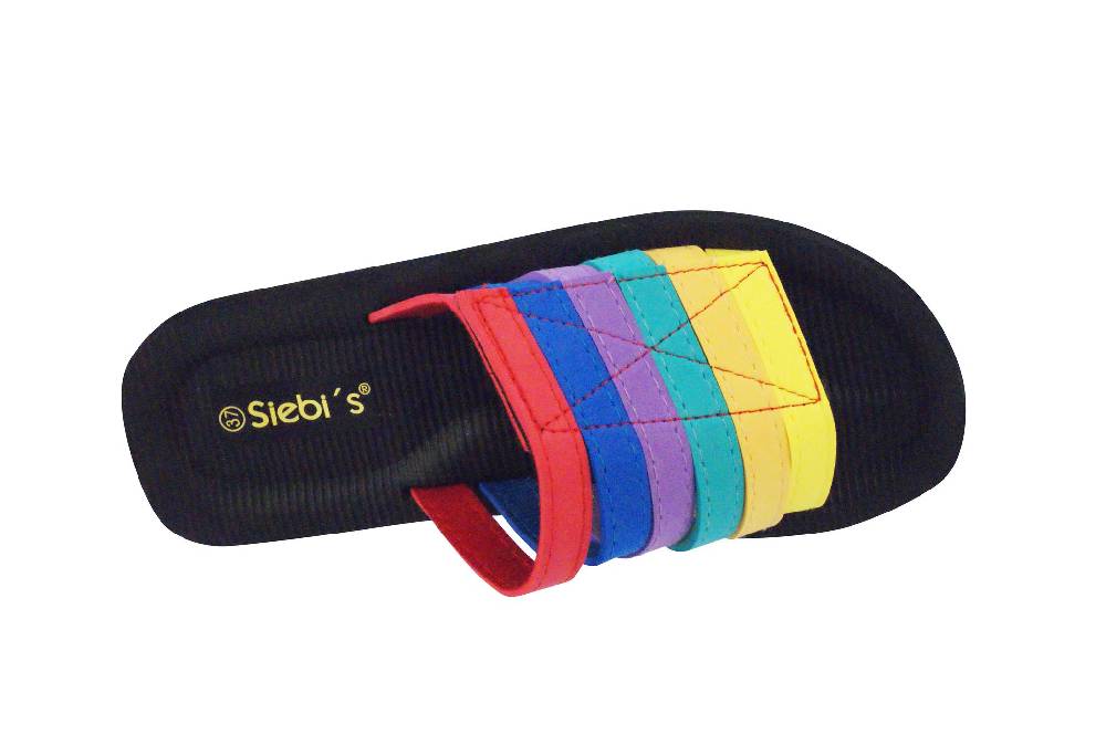 Beachandstreet Badeschuhe Damen • Beach Klett • Badepantolette für Frauen mit Klettverschluss • fällt klein aus Große Rabatte