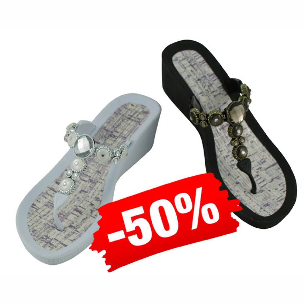 Beachandstreet Poolschuhe • Siena • Badeschuhe Damen mit Keilabsatz VIP-Rabatte