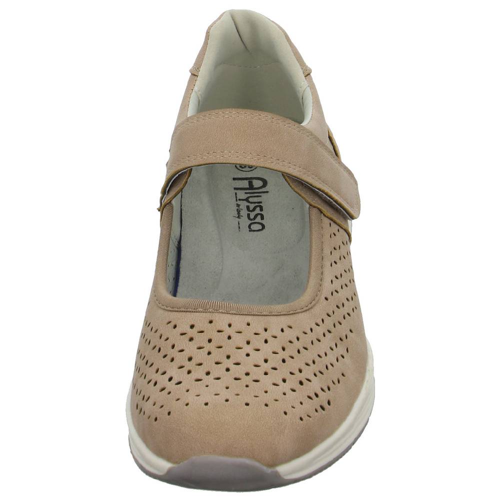 Alyssa Slipper/Kletthalbschuh luftdurchlässig (durchbrochenes/geflochtenes Obermaterial) Super Sparpreis