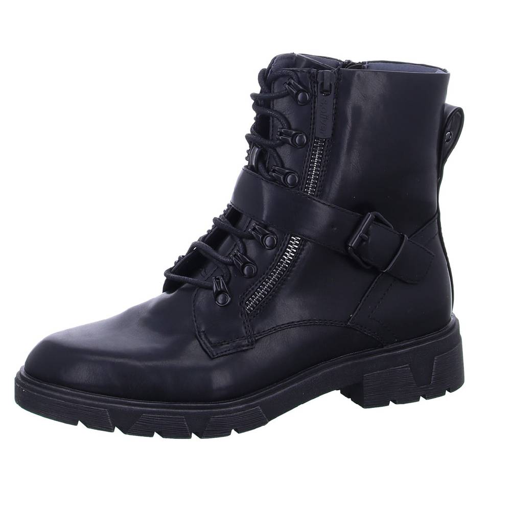 s.Oliver Schnürstiefelette Warmfutter bis 35mm Absatz (casual) Discount Store für neue Produkte