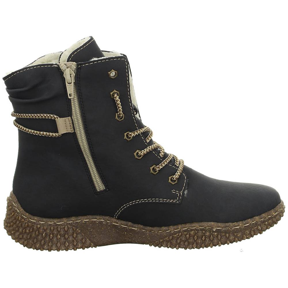 Rieker Schnürstiefelette Warmfutter bis 35mm Absatz (casual) Kostenloser Versand international