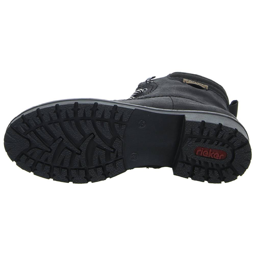 Rieker Schnürstiefelette Warmfutter bis 35mm Absatz (casual) Black Friday Preise