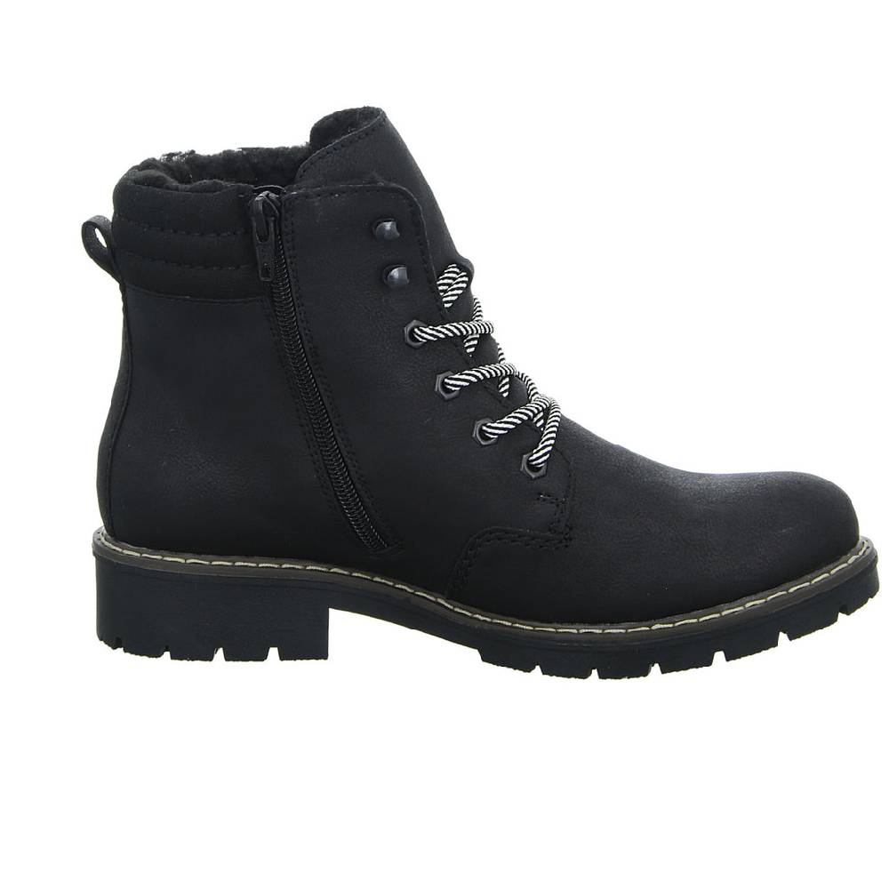 Rieker Schnürstiefelette Warmfutter bis 35mm Absatz (casual) Black Friday Preise