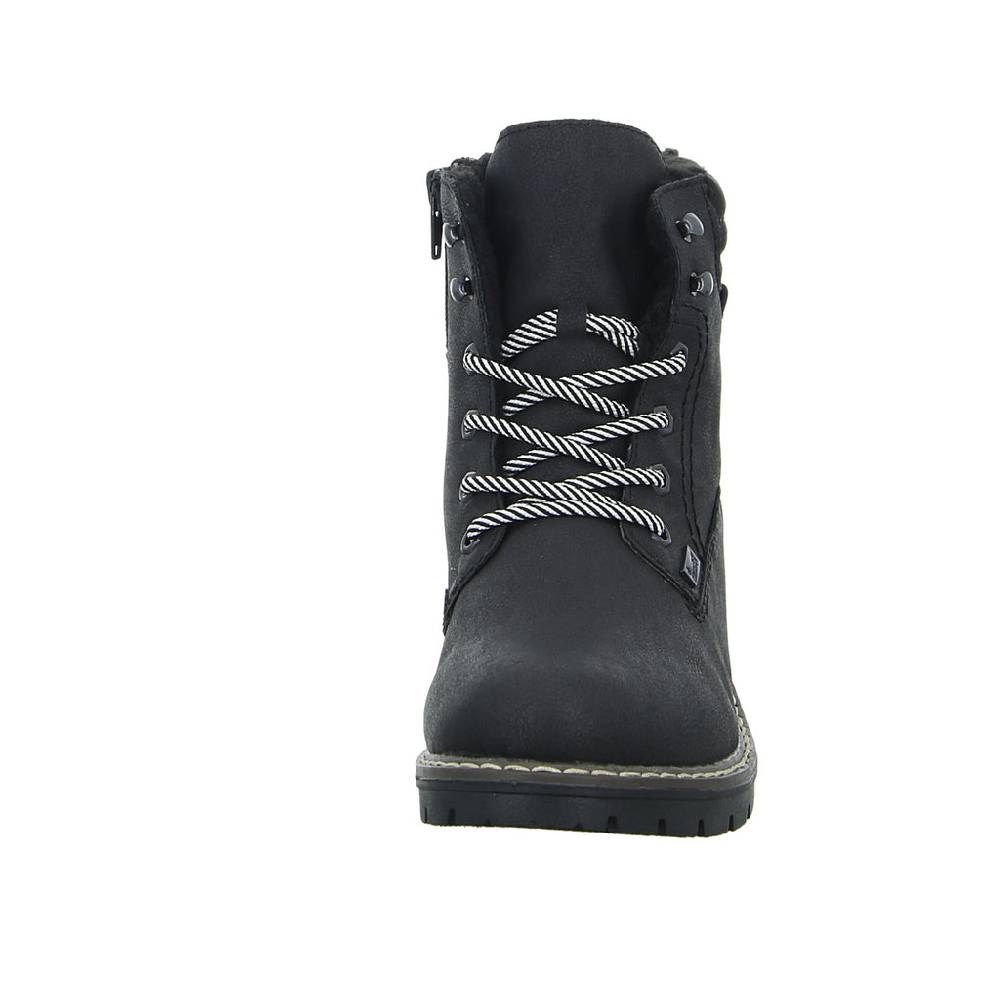 Rieker Schnürstiefelette Warmfutter bis 35mm Absatz (casual) Black Friday Preise