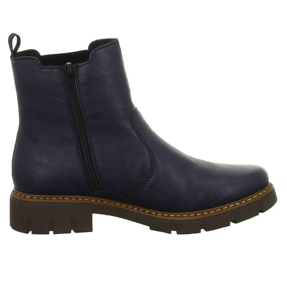 Rieker Schlupf-/Reißverschlußstiefelette Warmfutter bis 35mm Absatz (casual) 50% Rabatt für begrenzte Zeit