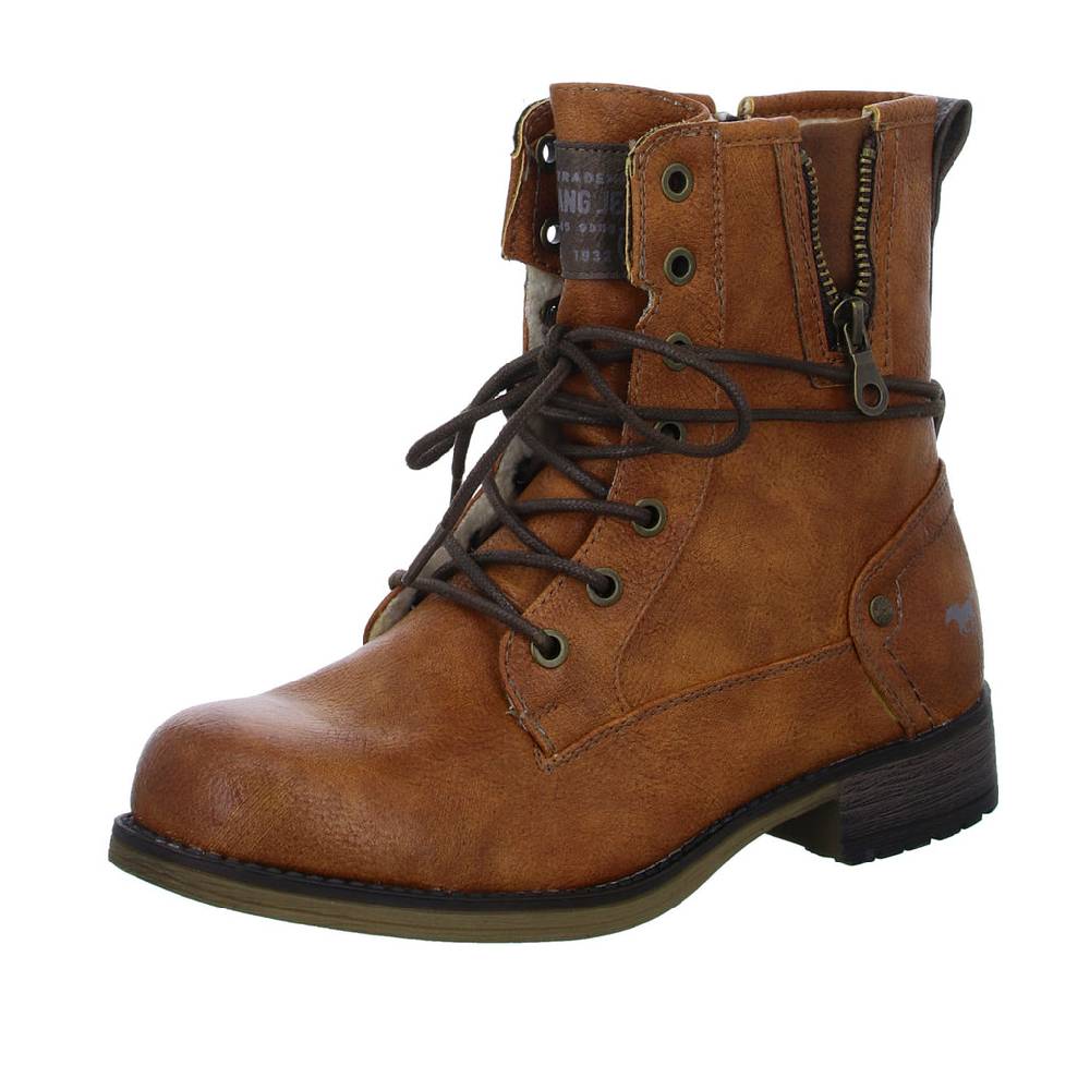 MUSTANG Schnürstiefelette Warmfutter bis 35mm Absatz (casual) Angebote
