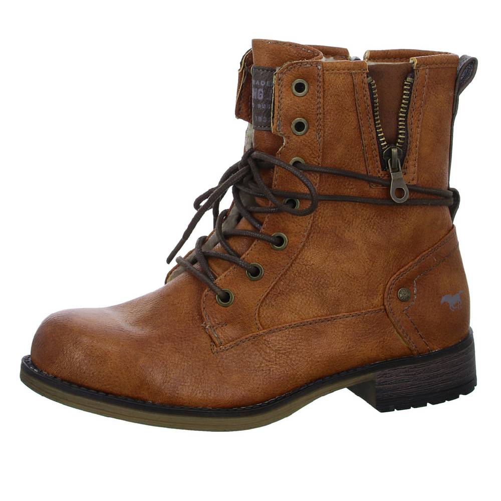 MUSTANG Schnürstiefelette Warmfutter bis 35mm Absatz (casual) Angebote
