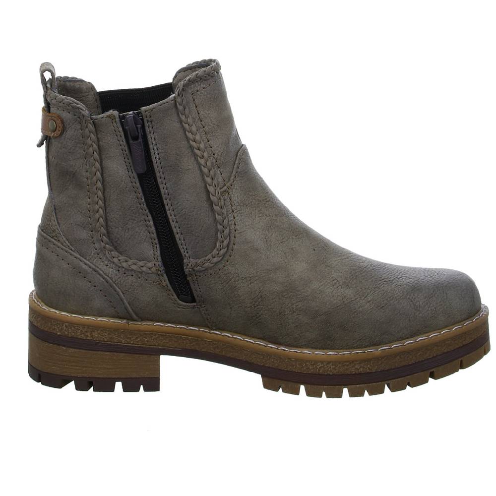 MUSTANG Schlupf-/Reißverschlußstiefelette Warmfutter bis 35mm Absatz (casual) Fabrik Onlineshop