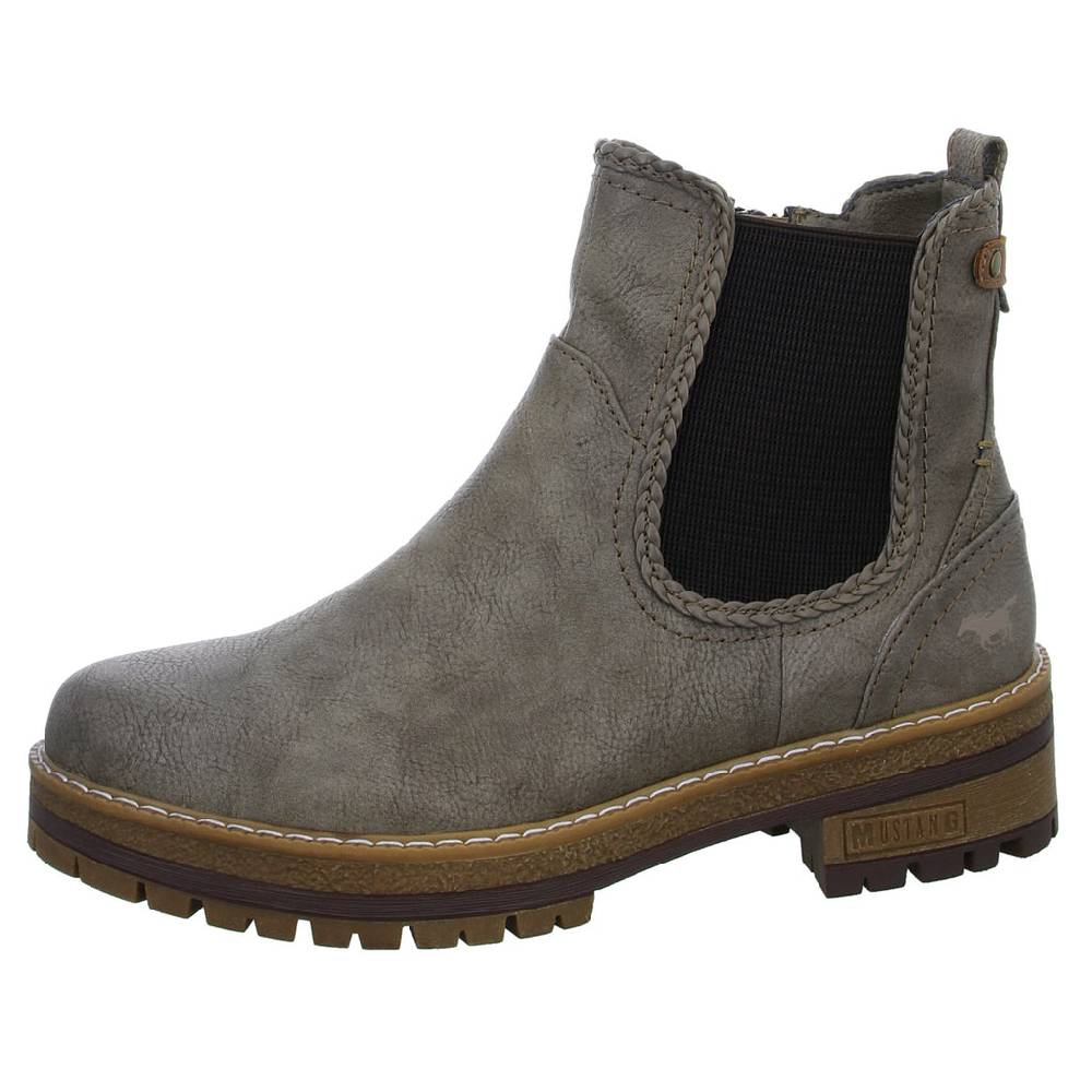 MUSTANG Schlupf-/Reißverschlußstiefelette Warmfutter bis 35mm Absatz (casual) Fabrik Onlineshop