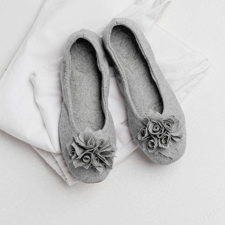 Pampuschen Grace wool lichtgrau Bis zu 50% Rabatt