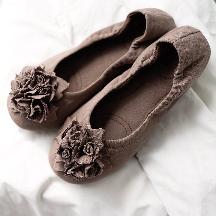 Pampuschen Grace cotton canvas lehm Bis zu 60% Rabatt