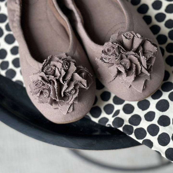 Pampuschen Grace cotton canvas lehm Bis zu 60% Rabatt