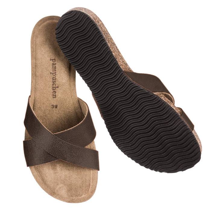 Pampuschen Lyda B metallic schwarz Nur für heute
