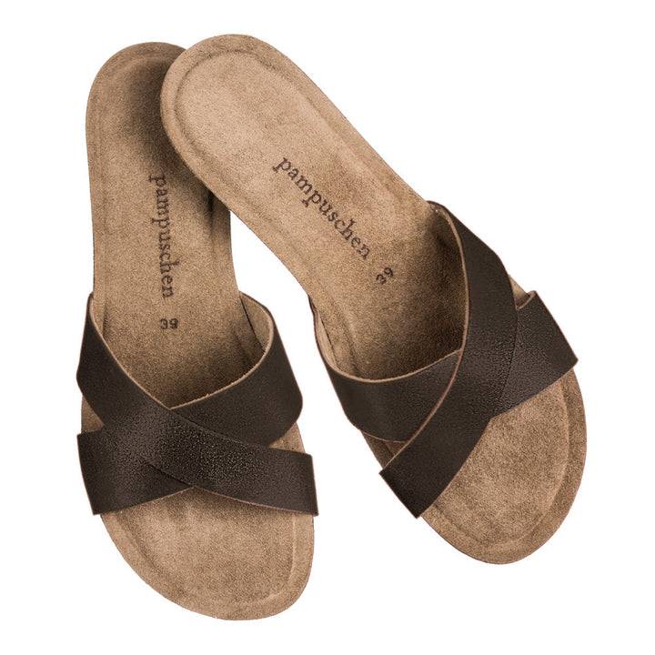 Pampuschen Lyda B metallic schwarz Nur für heute