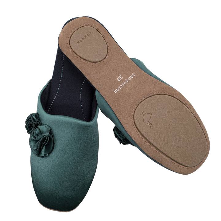 Pampuschen Ginger satin kiefer Discount Store für neue Produkte