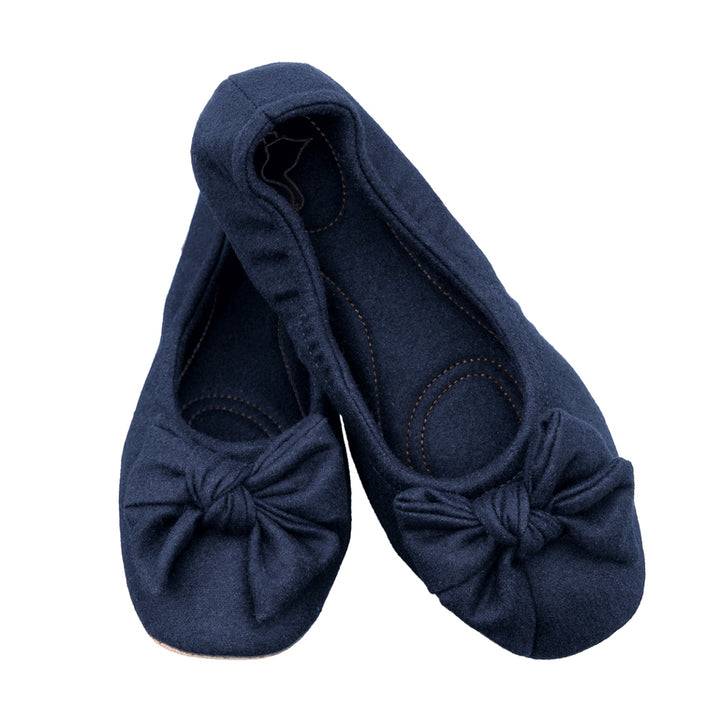 Pampuschen Daisy wool dunkelblau Super Rabatt