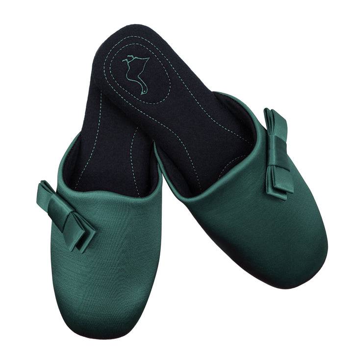 Pampuschen Jane satin kiefer Clearance-Verkauf
