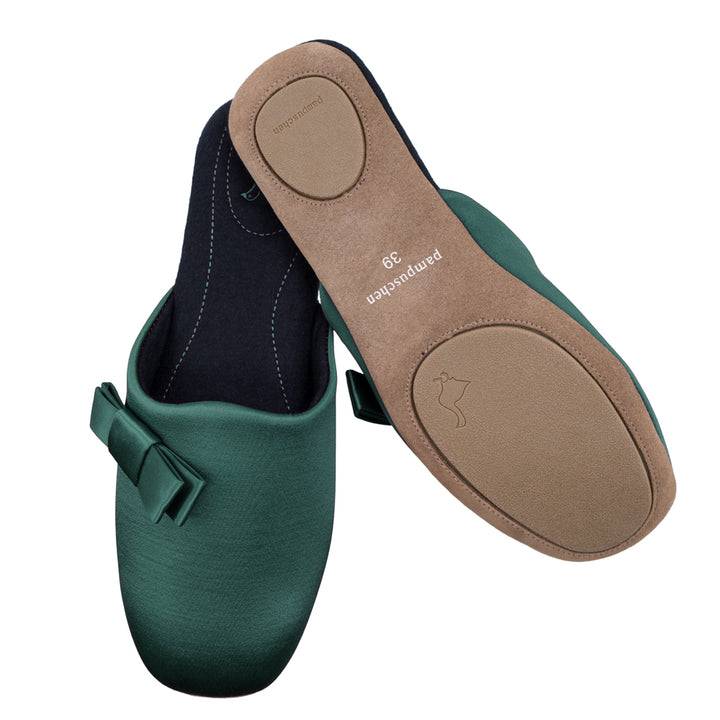 Pampuschen Jane satin kiefer Clearance-Verkauf