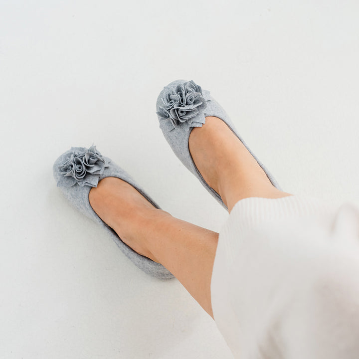 Pampuschen Grace wool stein im Angebot