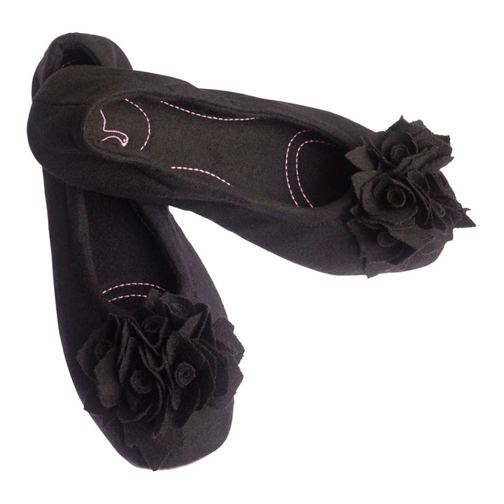 Pampuschen Grace wool schwarz Günstiger Verkauf