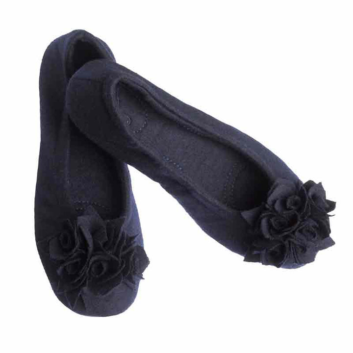 Pampuschen Grace wool dunkelblau Fabrikverkauf
