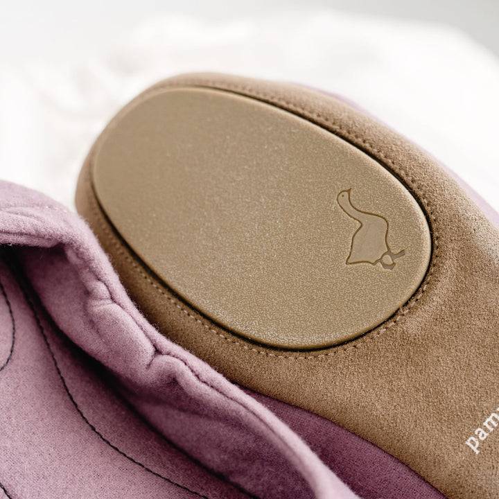 Pampuschen Grace wool dunkle malve Großer Ausverkauf
