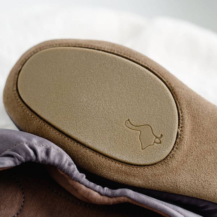 Pampuschen Grace satin taupe Flash Sale