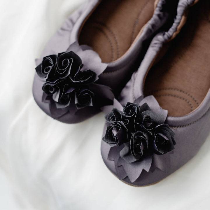 Pampuschen Grace satin taupe Flash Sale