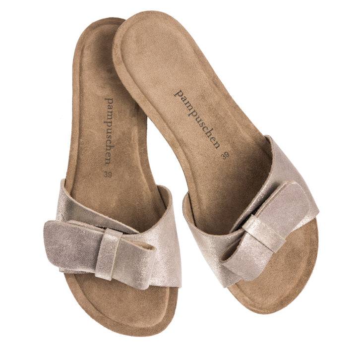 Pampuschen Vera platin-metallic Online Outlet