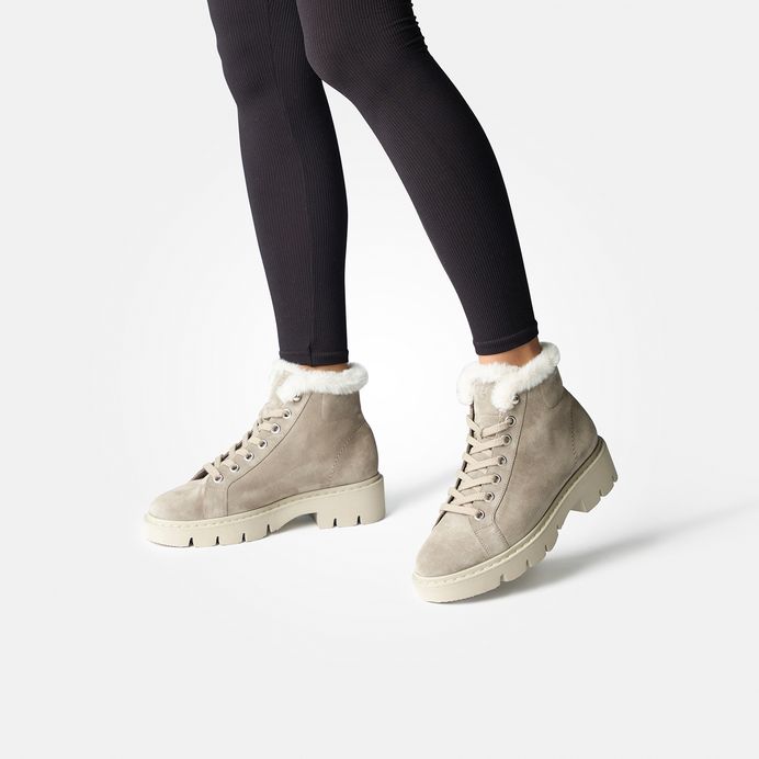 Paul Green Schnürbootie mit Wechselfußbett und Warmfutter 8107-014 Fabrikladen