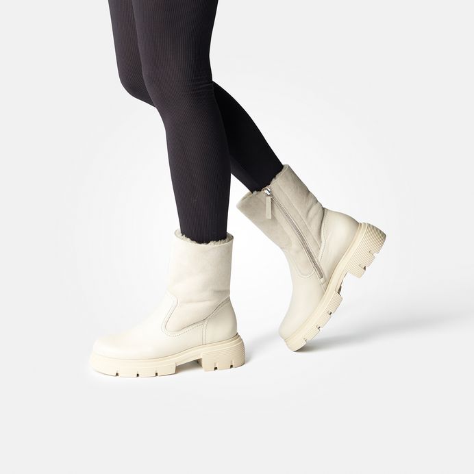 Paul Green Stiefelette mit Lammfell 8064-004 Nur für heute