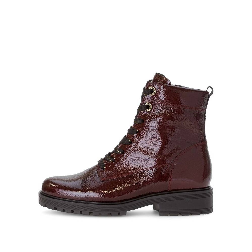 Pius Gabor Schnürstiefelette rot Wochenangebot