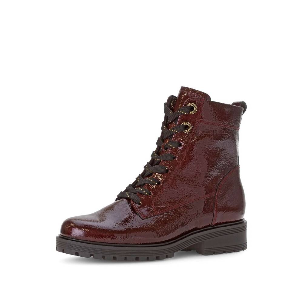 Pius Gabor Schnürstiefelette rot Wochenangebot