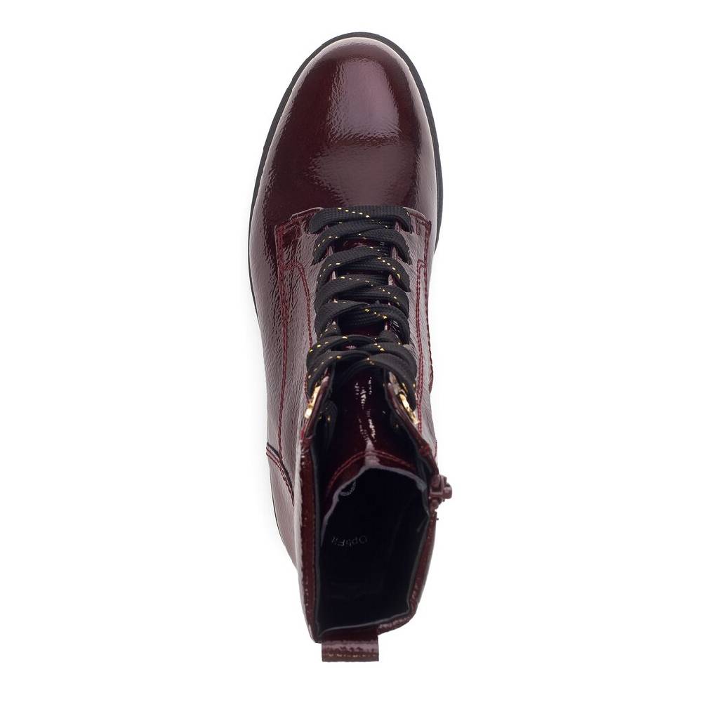 Pius Gabor Schnürstiefelette rot Wochenangebot