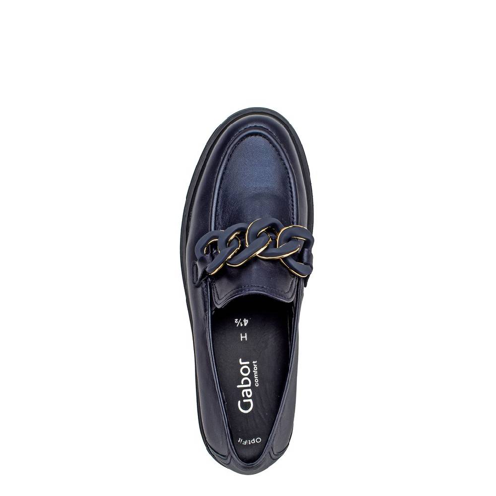 Pius Gabor Loafer blau Sonderangebot der Fabrik