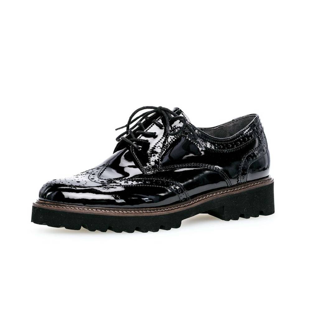 Pius Gabor Schnürschuh schwarz Neueste Stile